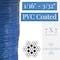 Laureola Industries 1/16" to 3/32" PVC Coated Blue Color Galvanized Cable 7x7 Strand Aircraft Cable Wire Rope, 250 ft ZAG116332-77-GPBT-250 - alternate 3